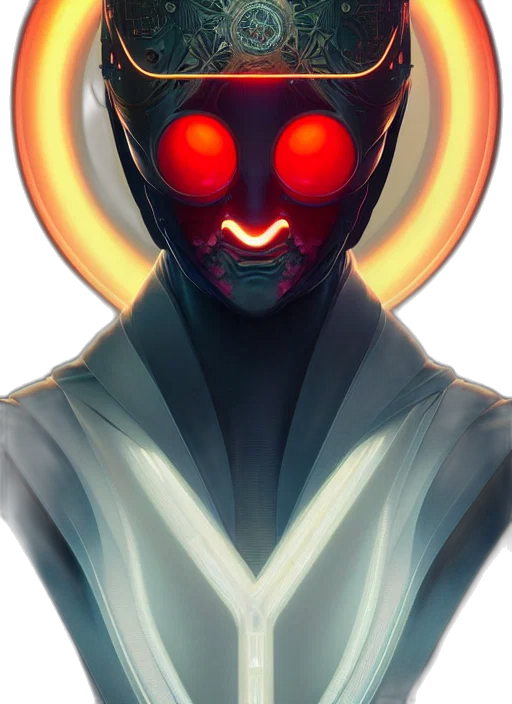 robot, mask, face, staff transparent PNG cut-out