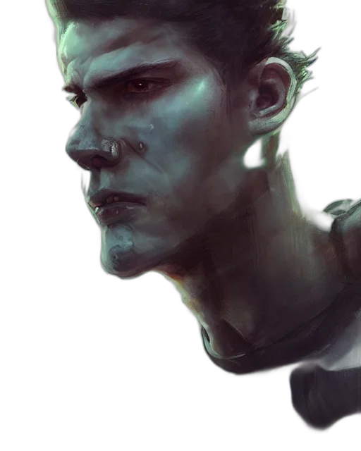 face, mask, robot, creature transparent PNG cut-out