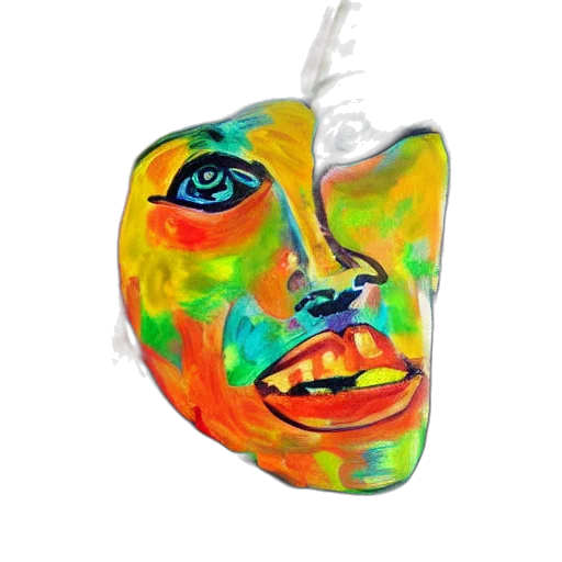 mask, face, jewelry, photorealistic transparent PNG cut-out