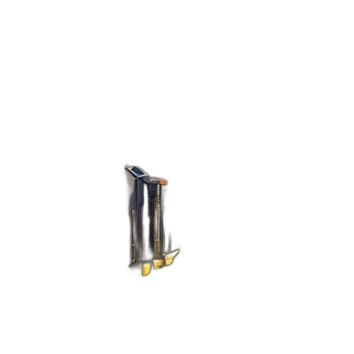 weapon, staff, jewelry, robot, 3d render, solarpunk, cityscape, forest transparent PNG cut-out