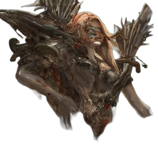 dragon, creature, weapon, staff transparent PNG cut-out