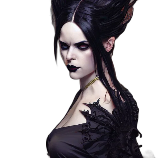 dress, crown, mask, hair, fantasy art, concept art, photorealistic, comic book art transparent PNG cut-out