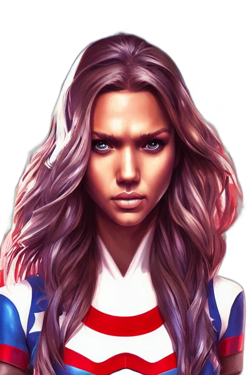 face, hair, comic book art, photorealistic transparent PNG cut-out