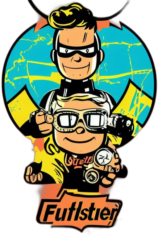 robot, comic book art, cartoon, concept art transparent PNG cut-out