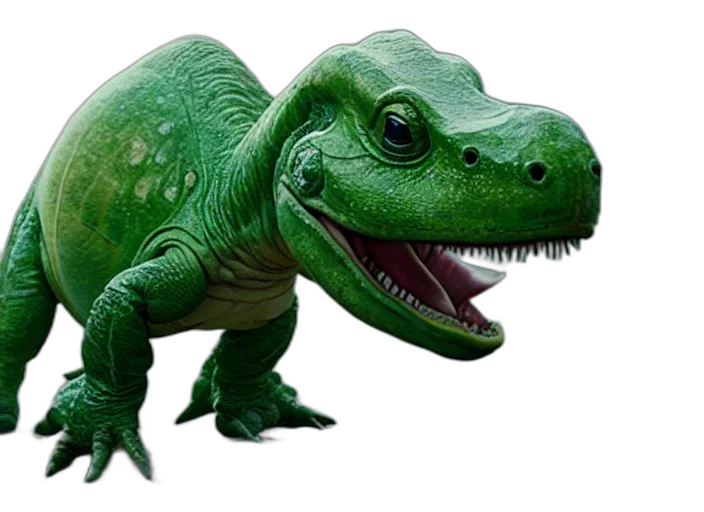 creature, animal, dragon, 3d render, photorealistic, concept art, green, film transparent PNG cut-out
