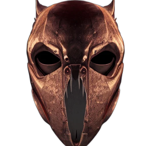 mask, face, animal, creature, concept art, 3d render, photorealistic, fantasy art transparent PNG cut-out