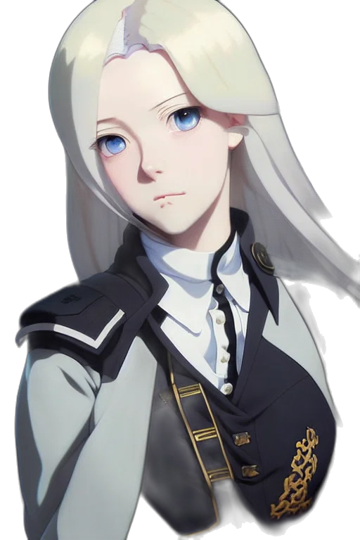 staff, face, crown, jacket transparent PNG cut-out