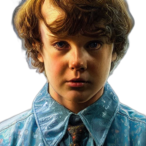 face, hair, jacket, photorealistic, oil painting, stranger, things, eddie transparent PNG cut-out