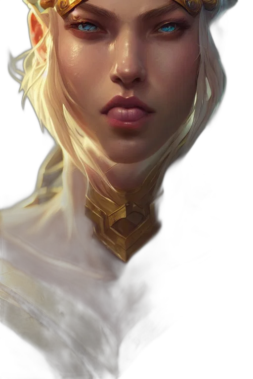 face, crown, mask, staff, fantasy art, concept art, photorealistic, oil painting transparent PNG cut-out