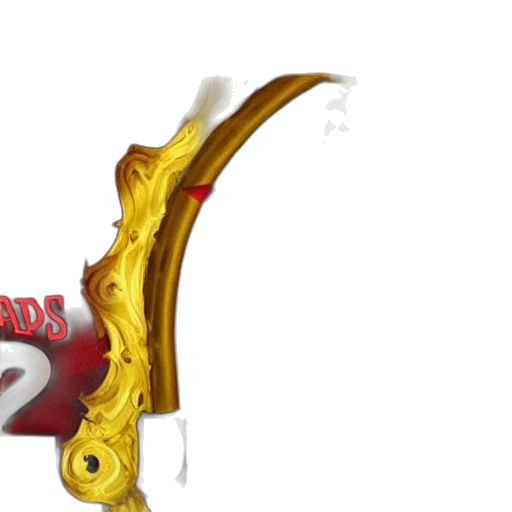 weapon, sword, staff, 3d render transparent PNG cut-out