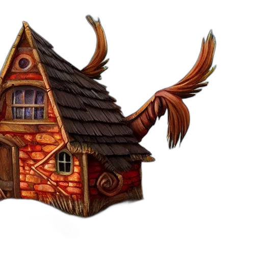 building, dragon, 3d render, concept art transparent PNG cut-out
