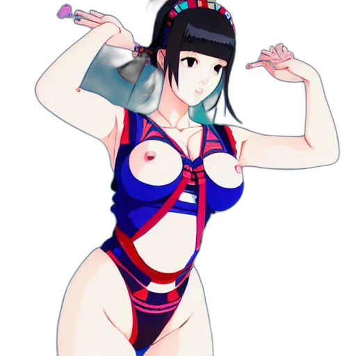 dress, staff, anime, cartoon, pixel art, concept art, neon lights, neon transparent PNG cut-out