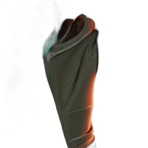 umbrella, jacket, weapon, shoes, 3d render, concept art, photorealistic, fire transparent PNG cut-out