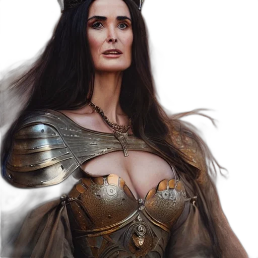 crown, dress, fantasy art, concept art transparent PNG cut-out
