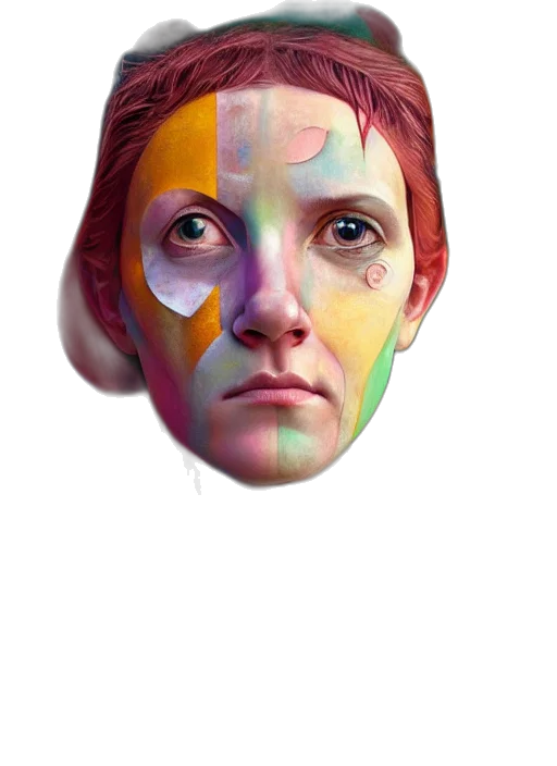 face, mask, robot, crown transparent PNG cut-out