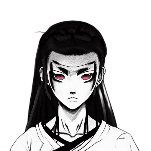 staff, face, hair, creature, anime, cartoon, concept art, comic book art transparent PNG cut-out