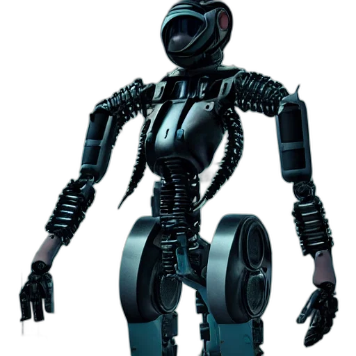 robot, creature, cyberpunk, concept art transparent PNG cut-out