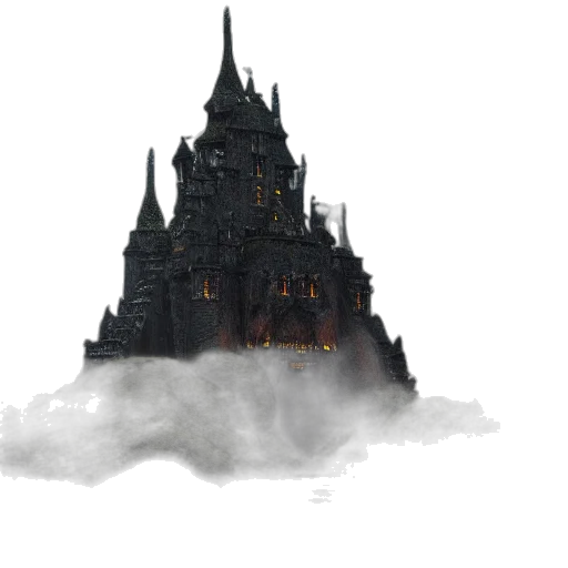 building, dragon, crown, concept art transparent PNG cut-out