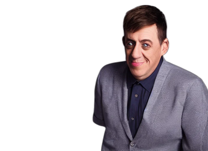 jacket, face, creature, staff transparent PNG cut-out