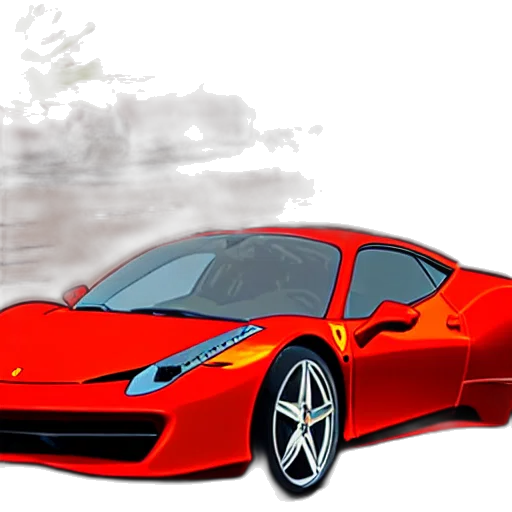 car, weapon, 3d render, photorealistic transparent PNG cut-out