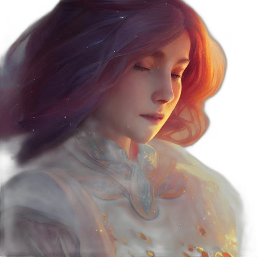 face, crown, dress, fantasy art transparent PNG cut-out