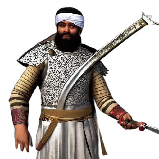 sword, staff, weapon, fantasy art, 3d render, concept art, pixel art, mughal transparent PNG cut-out