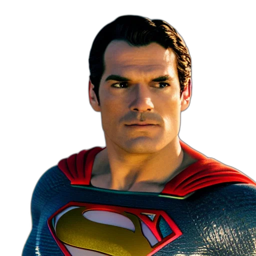 face, 3d render, photorealistic, comic book art, concept art, portrait, mario, superman transparent PNG cut-out