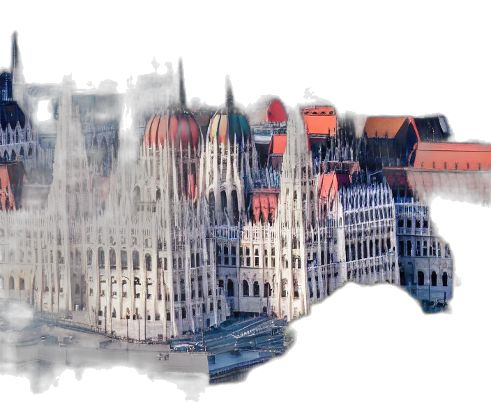 building, concept art, 3d render, watercolor transparent PNG cut-out