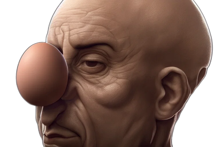 face, mask, photorealistic, 3d render, concept art, comic book art, silver, egg transparent PNG cut-out