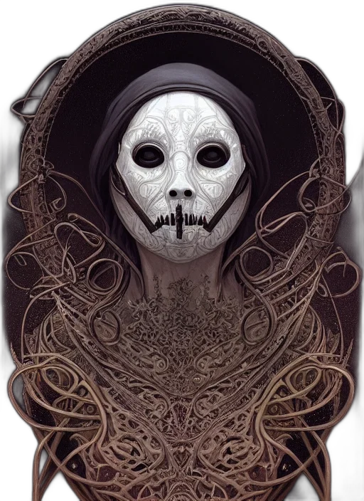 mask, face, creature, crown, fantasy art, concept art, comic book art, photorealistic transparent PNG cut-out