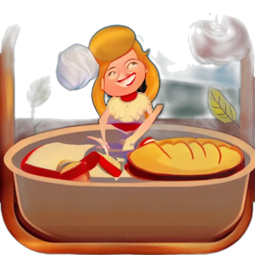 food, concept art, photorealistic, fire transparent PNG cut-out