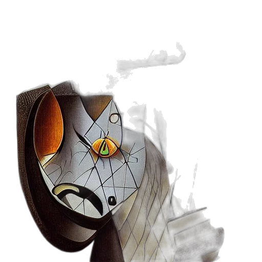 mask, robot, face, weapon, concept art, fantasy art, 3d render, photorealistic transparent PNG cut-out