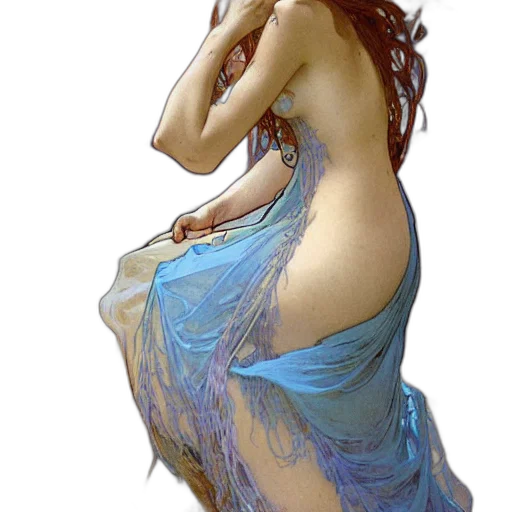 dress, jewelry, photorealistic, fantasy art transparent PNG cut-out