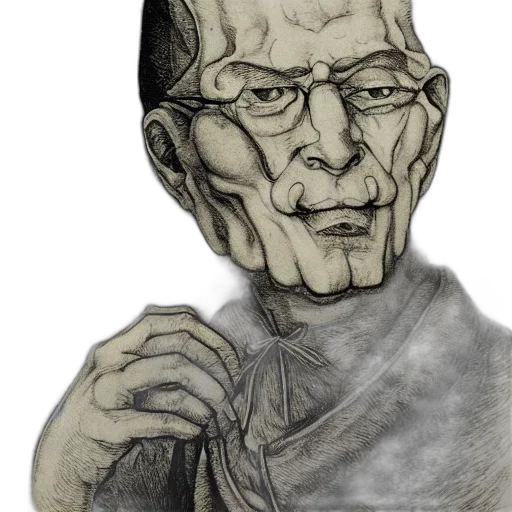 face, mask, staff, pencil sketch transparent PNG cut-out