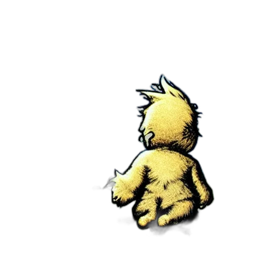 creature, hair, staff, animal transparent PNG cut-out