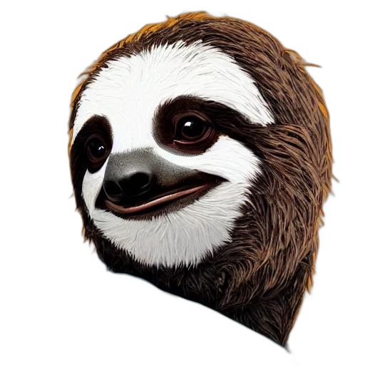 animal, mask, creature, face, photorealistic, concept art, 3d render, pixel art transparent PNG cut-out