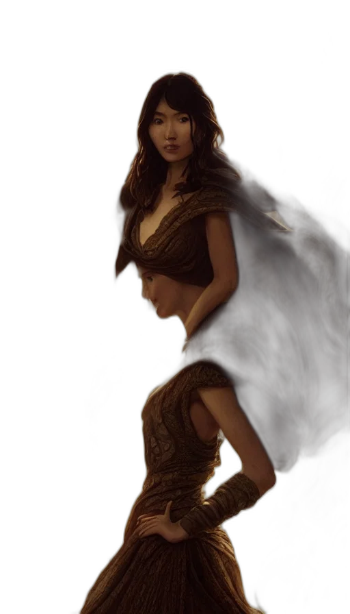 dress, dragon, fantasy art, concept art transparent PNG cut-out