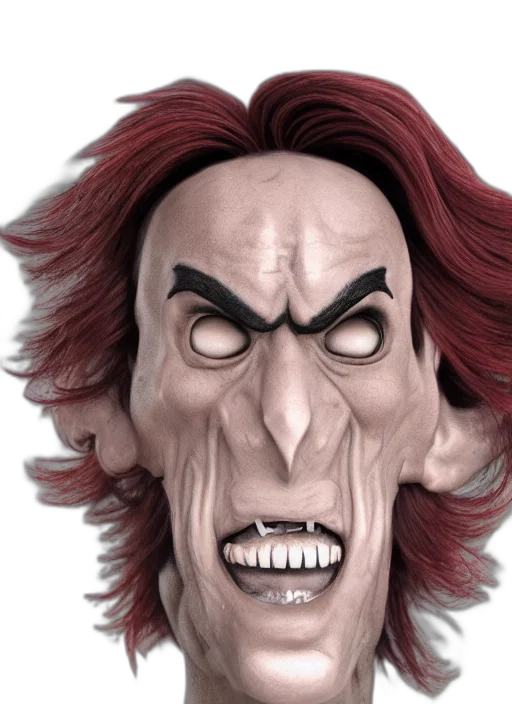 face, mask, creature, 3d render, photorealistic, concept art, comic book art, photoreal transparent PNG cut-out