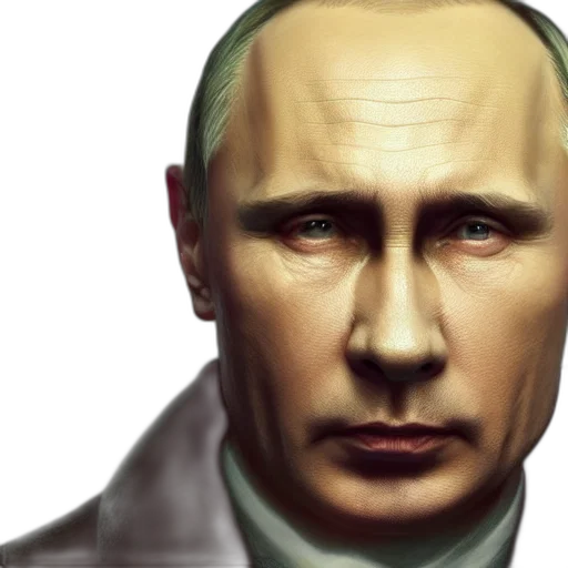 face, photorealistic, concept art, 3d render, comic book art, portrait, vladimir, putin transparent PNG cut-out