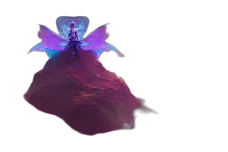 dragon, creature, crown, flower transparent PNG cut-out