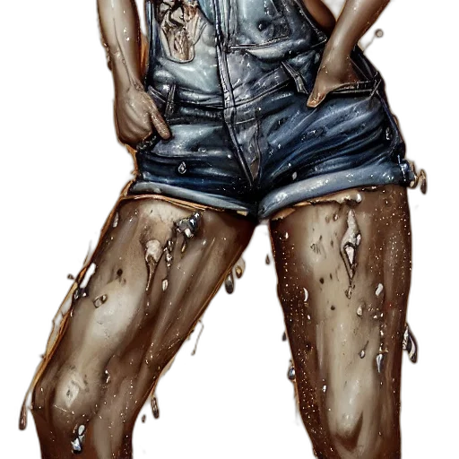 jacket, dress, concept art, comic book art, photorealistic, cyberpunk, rain, full transparent PNG cut-out