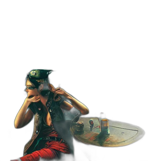hat, weapon, jewelry, shoes transparent PNG cut-out