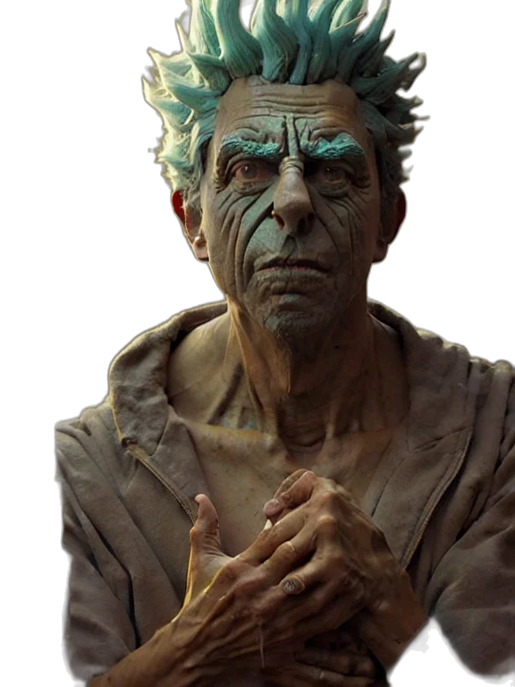 face, mask, creature, staff transparent PNG cut-out