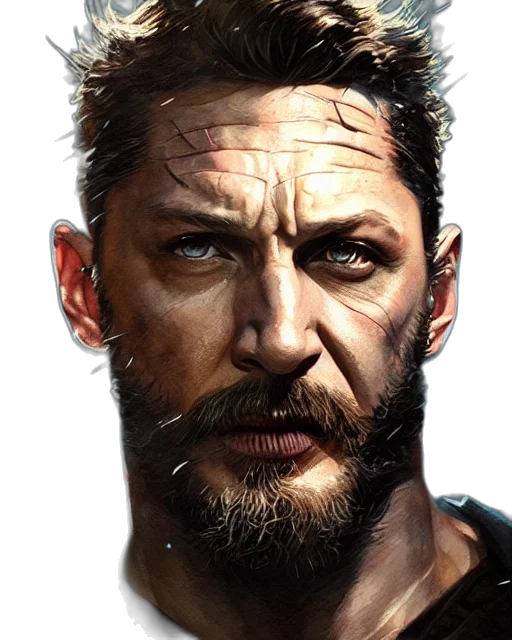 face, weapon, animal, photorealistic transparent PNG cut-out