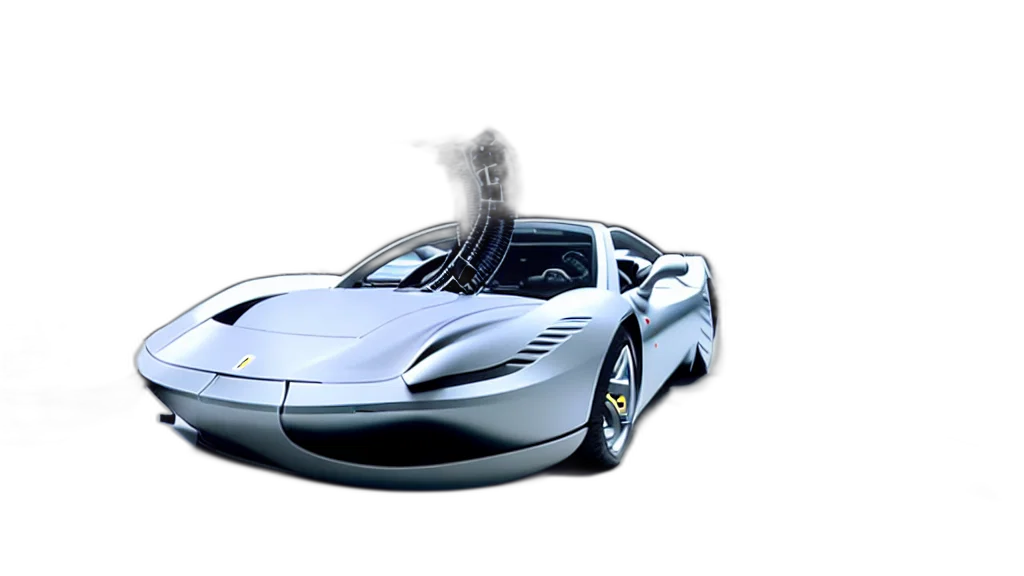 car, weapon, robot, 3d render transparent PNG cut-out