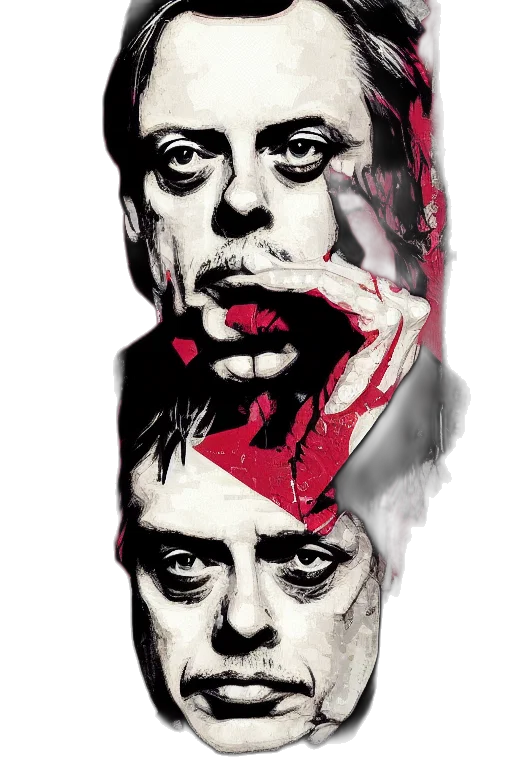 face, mask, photorealistic, comic book art transparent PNG cut-out