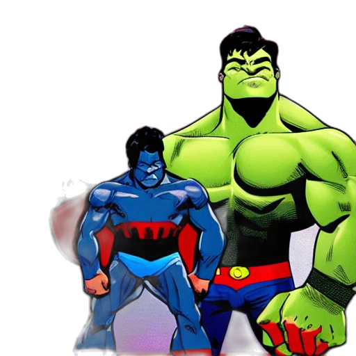 comic book art, concept art, cartoon, 3d render transparent PNG cut-out