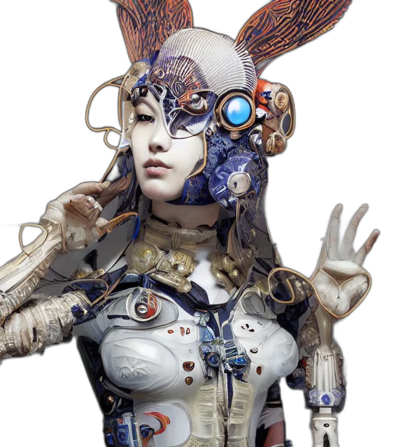 robot, mask, jewelry, face transparent PNG cut-out