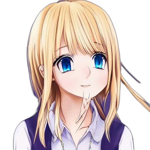 staff, face, hair, hat, anime, cartoon, pixel art, photorealistic transparent PNG cut-out