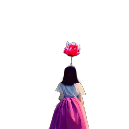 crown, dress, umbrella, flower transparent PNG cut-out